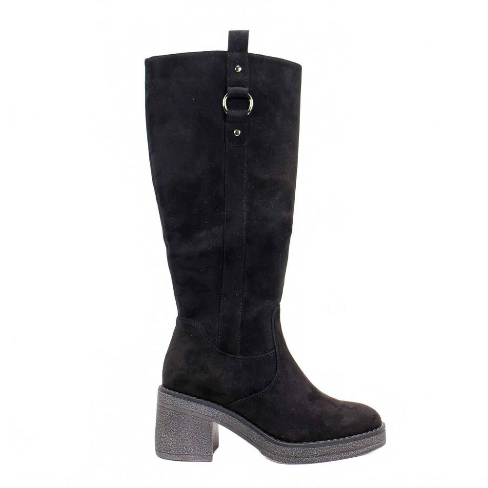 NEW PATRIZIA women's starlie microsuede tall boot in black